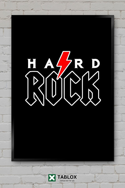 tablomaxtbx Μουσική Hard Rock, Μαύρη αφίσα μπλακ μουσικής ομάδας, Διακοσμητικ...