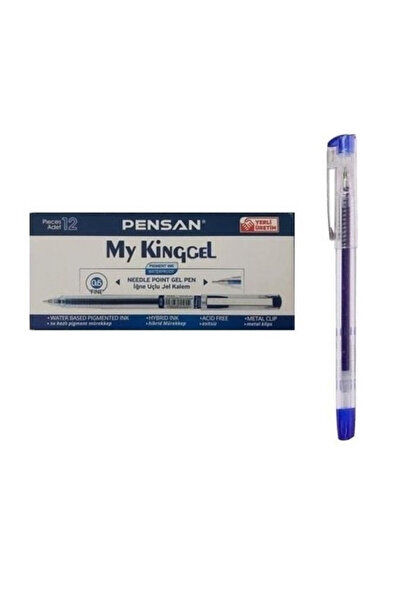 PENSAN MY KİNG JEL KALEM 6405 MAVİ 05 MM 12 Lİ