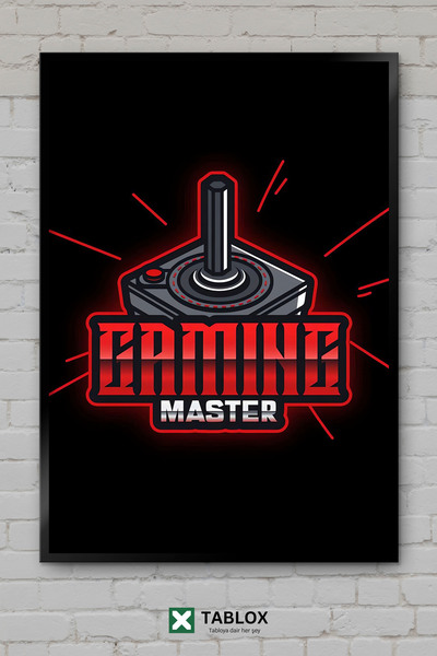 tablomaxtbx Gaming Game Master Master Gamer Gamer Pad Αφίσα με κορνίζα Διακοσ...