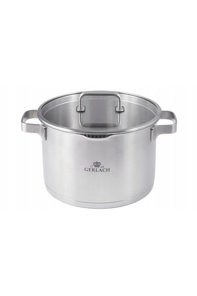 Gerlach PRESTIGE Plus Oală cu capac 24 cm - 6 L