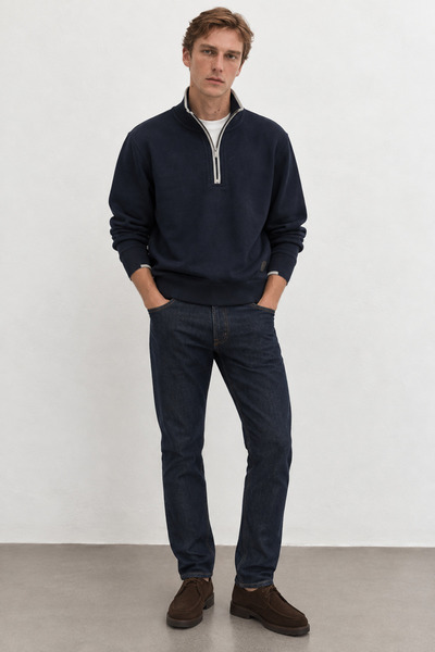 Manche Half-Zip High-Neck Sweatshirt |   Mew2211445-1