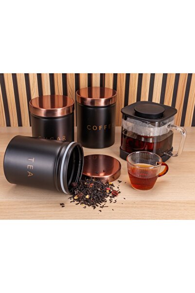 Kamille Set de recipiente pentru bucătărie, cafea, ceai, zahăr