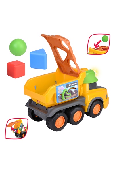Dickie Toys Mașină, Camion basculant, Harry Sorter, Mini-uri amuzante, Efecte...
