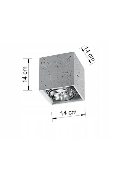 Sollux Lighting Spot de tavan VALDE 140 beton