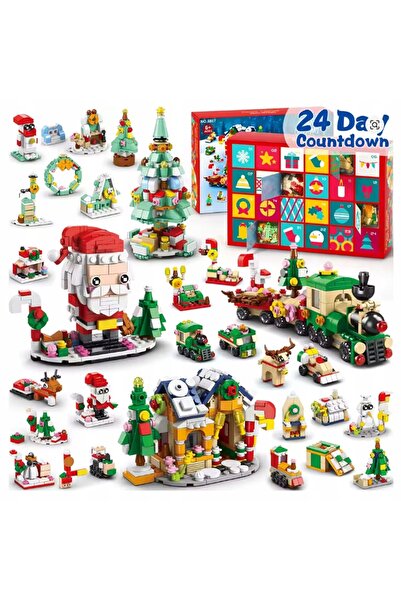 NO BRAND CALENDAR DE ADVENT DE CRĂCIUN CU BLOCURI DE CONSTRUCȚIE – 24 DE FERE...