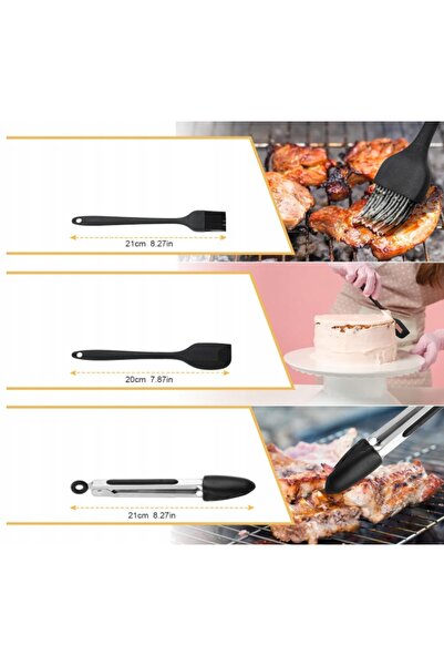 NO BRAND INSERIȚII DE SILICON PENTRU FRITEUZA CU AER CALD, 8 ACCESORII