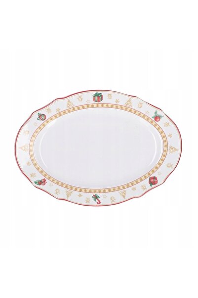 NO BRAND LA PORCELLANA BIANCA EDIȚIA DE CRĂCIUN Tavă ovală 32 cm