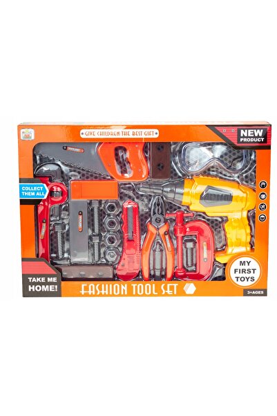 TOP Gift Set profesional de unelte pentru copii - Bormașină, fierăstrău și șu...