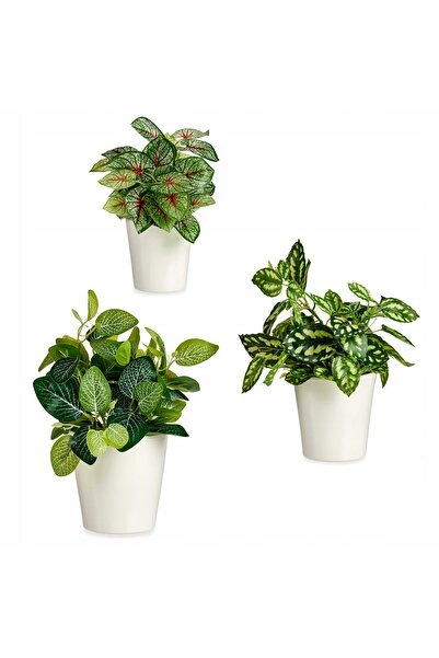 Ibergarden Huse pentru ghivece, model piatră albă, set 3 bucăți, pentru flori