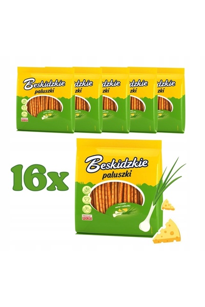 Beskidzkie Paluszki cu gust de brânză și ceapă 180g X16