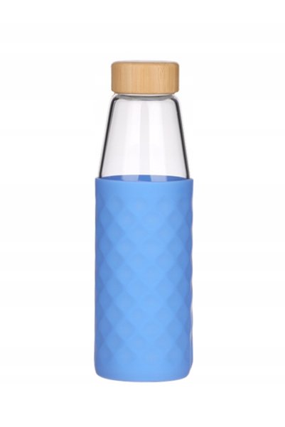 MPLCO Sticlă de apă din sticlă 0,5L cu husă