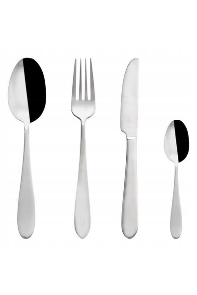 NO BRAND Set complet de scule 24 piese. Set de tacâmuri din oțel pentru 6 per...