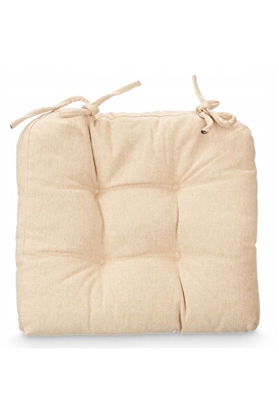 GIFTDECO PERNE PENTRU SCAUN DIN POLIESTER CU MODEL 40 X 40 CM BEJ MATLASATE