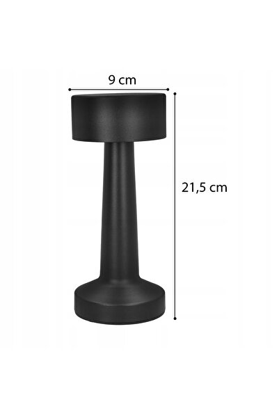 NO BRAND LAMPĂ DE NOAPTE de masă cu LED, fără fir, cu alimentare USB, neagră,...