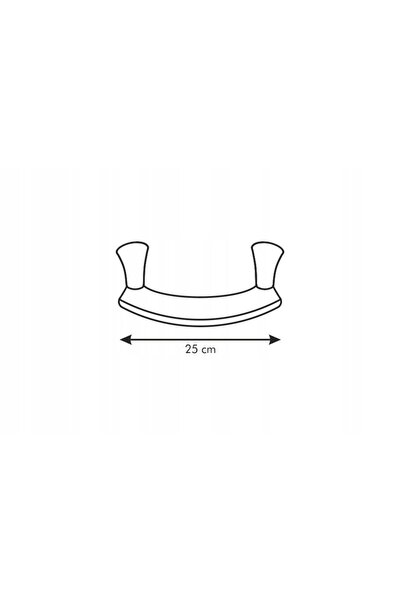 TESCOMA SONIC cuțit de tocat semicircular de 25 cm