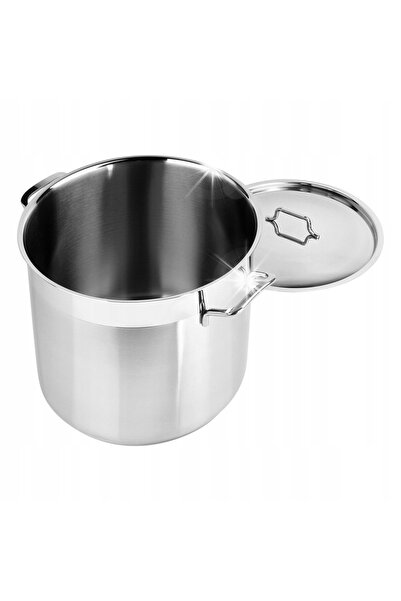 Vilde OALĂ MARE DE BUCĂTĂRIE DIN OȚEL CU CAPAC, PENTRU GĂTIT, 14 L, 28 CM