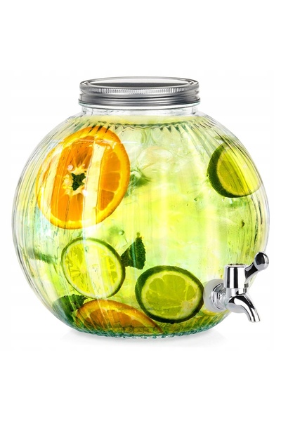 Vilde Borcan cu robinet pentru băuturi, limonadă, apă – distribuitor din stic...