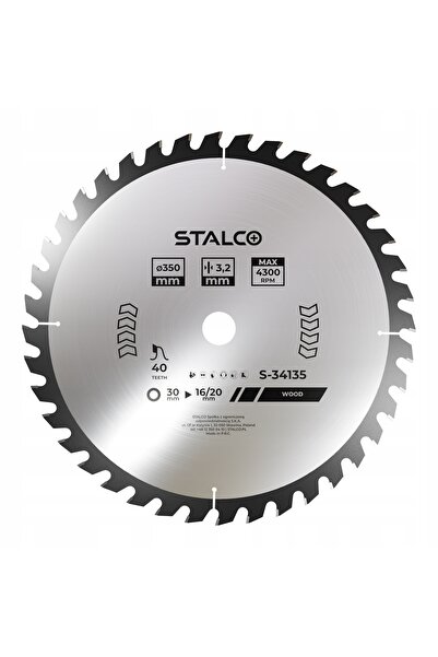 Stalco Disc pentru tăiat lemn 300x3,0x30mm 60 dinți rezistent