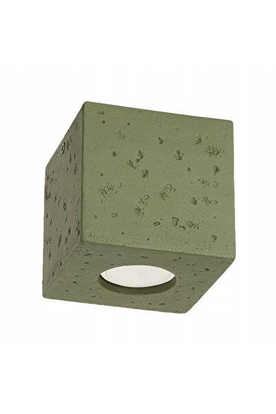 Sollux Lighting Spot de tavan pătrat 1xGU10 10W Verde Beton IP20