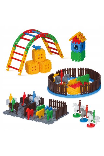 Marioinex CUBURI DE CONSTRUCȚIE WAFFLE RODEO 132 EL.