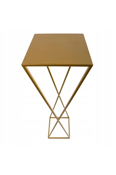HowHomely Vază modernă de podea pentru flori, 100 cm, aurie, LOFT