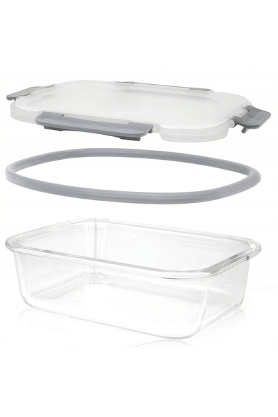 Gockowiak SET DE 12 RECIPiente DE STICLĂ PENTRU ALIMENTE, TIP LUNCHBOX