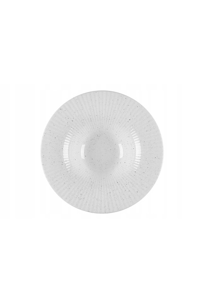 Lubiana Daisy ART 30 cm 6750 farfurie adâncă pentru paste, albă cu pete