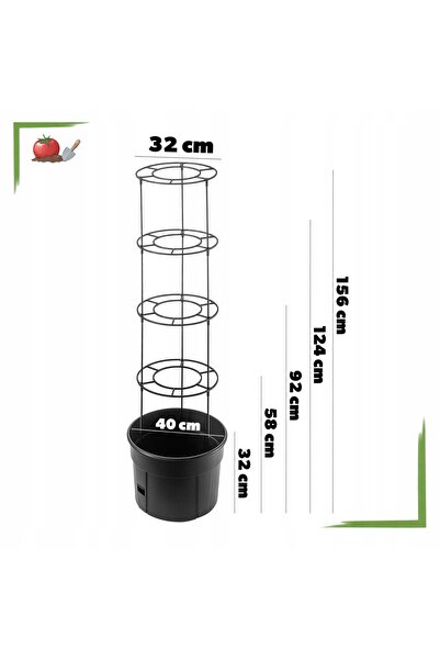 NO BRAND Jardinieră din plastic pentru roșii și legume, cu scară, inserție pe...