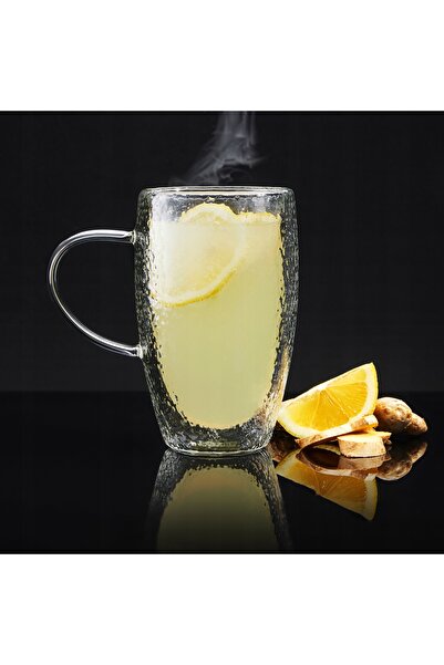 Ambition Set de 2 pahare termice cu mâner 450 ml Bubble