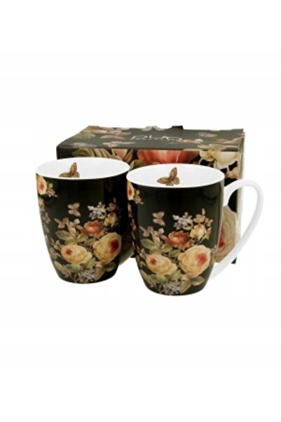 Duo Set COMPLET 2 căni clasice WARDA porțelan 360 ml PREZENT