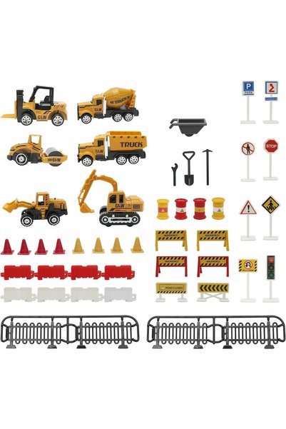 deAO VEHICULE DE CONSTRUCȚII PENTRU COPII, EXCAVATOR, CAMION, SET MARE DE JUC...