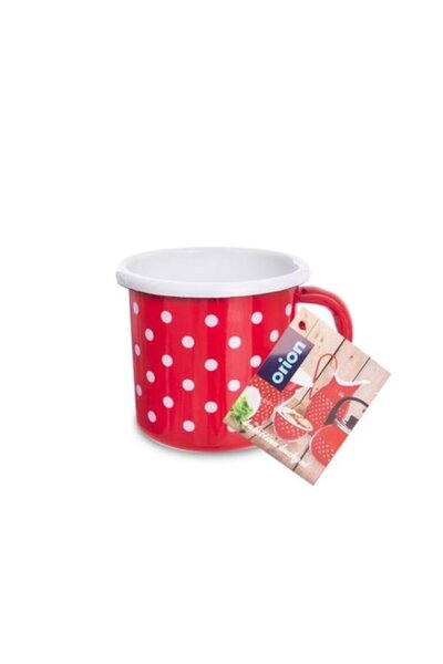 Orion CANĂ EMAILATĂ, OALĂ DE BUCĂTĂRIE, OALUȚĂ, CANĂ CU MÂNER DE 8 CM, 400 ML
