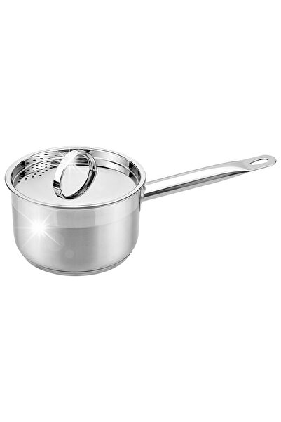 Maestro Oală rotundă din oțel cu capac pentru inducție și gaz 16cm 1.5L MR-35...