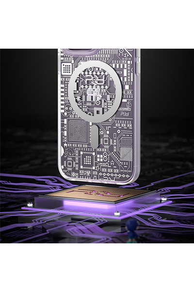 NO BRAND Husă KINGXBAR pentru iPhone 14 Plus, husă magnetică, seria PQY GEEK,...