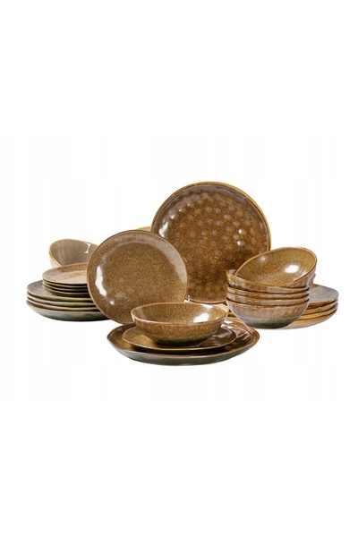 MPLCO SET DE SERVIRE DIN CERAMICĂ PENTRU CINĂ, 18 PIESE, PENTRU 6 PERSOANE, D...