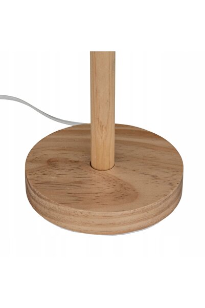 Atmosphera Lampă de masă bej scandinavă din lemn 42 cm