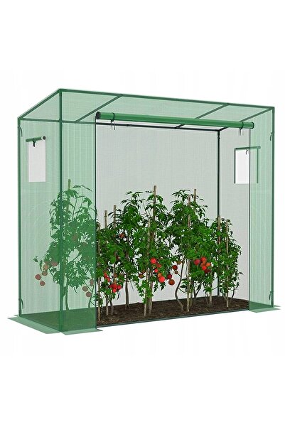 Springos Seră tunel 2x0.8x1.7m Folie pentru seră pentru legume UV-4 PREMIUM