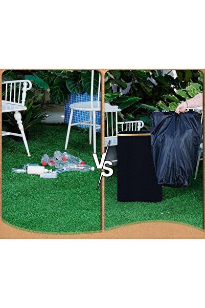 NO BRAND COȘ PENTRU STICLE CU DEPOZIT, SAC CU MÂNERE, 100 L, ROBUST, NEGRU