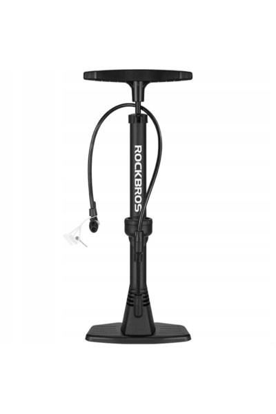 ROCKBROS Pompă de bicicletă cu manometru 11 bari, tip podea - Negru