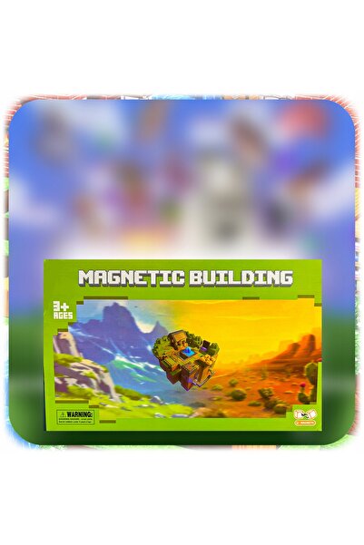 NO BRAND Set de blocuri magnetice de construcție, pixeli 3D, 100 de piese + 3...