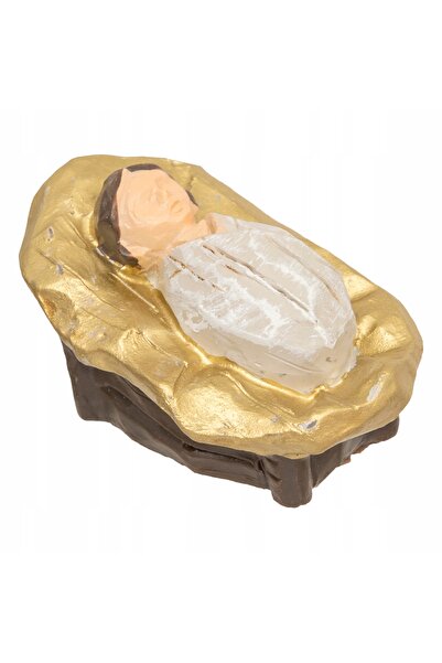 Atmosphera Iesle de Crăciun cu 7 figurine, 18 x 9,5 x 30 cm, bej