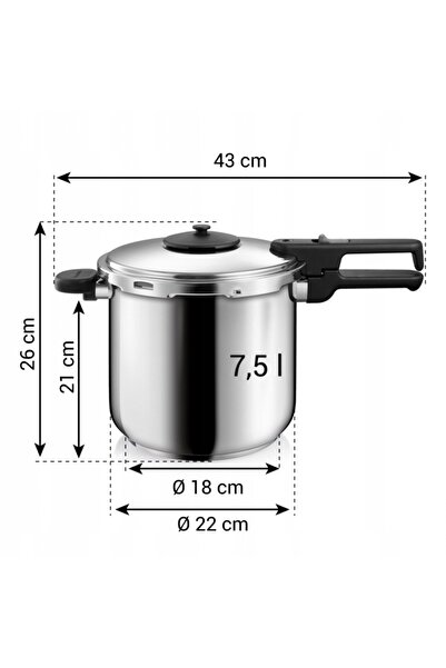 TESCOMA Oală sub presiune GrandCHEF 7.5 l