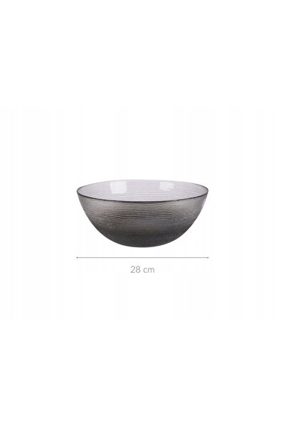 Home Styling Collection BOL DE STICLĂ Ø 28 CM ÎNĂLȚIME 12 CM STICLĂ ANTRACIT ...