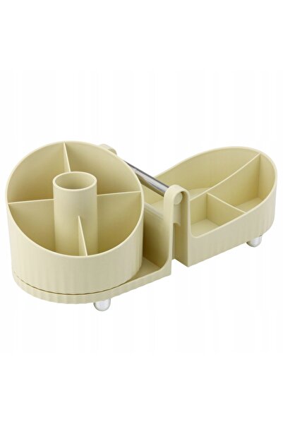 LEAN Organizator rotativ din 2 piese pentru machiaj și accesorii