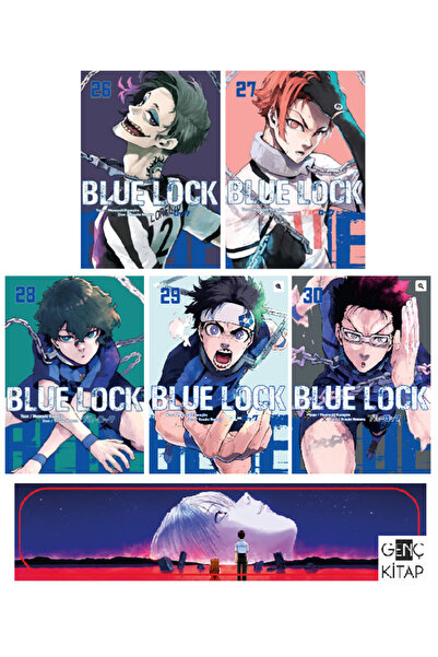 Komik Şeyler Blue Lock 26-27-28-29-30. Ciltler Manga Seti - Genç Kitap Ayraç ...
