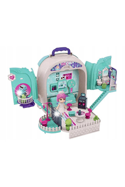 DK Set medical în rucsac 3 în 1 „Micul doctor” – valiză, rucsac, căsuță pentr...