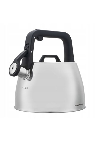 Klausberg Ceainic tradițional din oțel inoxidabil de 2.5L cu fluier, pentru i...