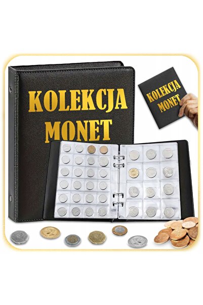 NO BRAND ALBUM CLASIC 360 PENTRU MONEDE COLECȚIE DE MONEDE NEGRU 3x3 4x4 MARI...