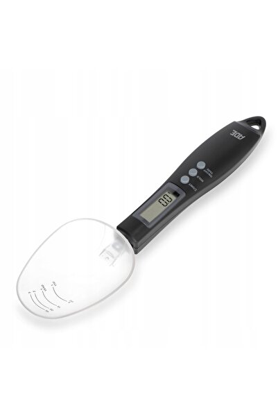 ADE Lingură de măsurat cu greutate maximă de 300 G, 25 cm, neagră
