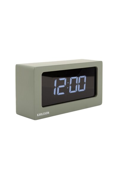 Karlsson Ceas de masă digital electronic cu LED, verde, cu afișaj flip-box, t...